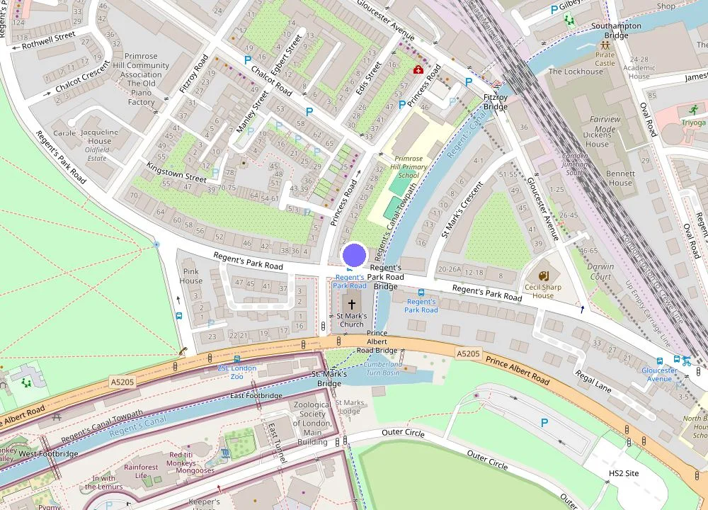 Map: Mason & Fifth, Primrose Hill